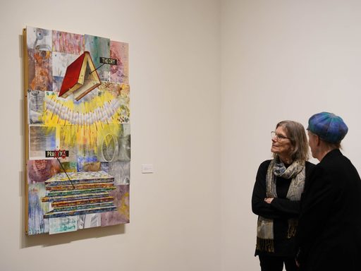 art on display in the Weitz Center for Creativity