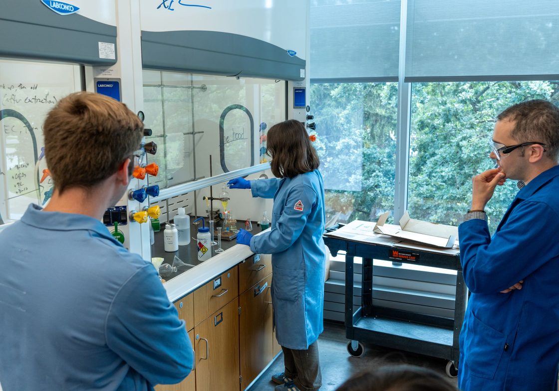 Avery works up her reaction