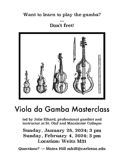 Notice of VIola da Gamba class