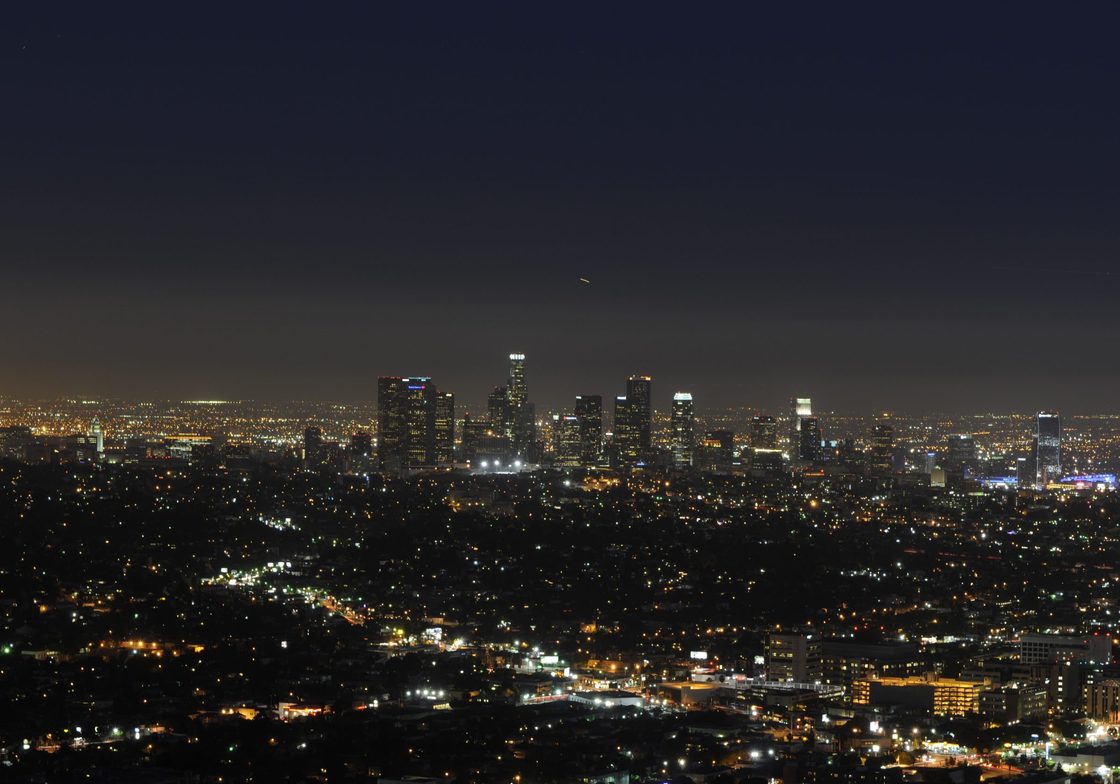 Los Angeles sky line at night