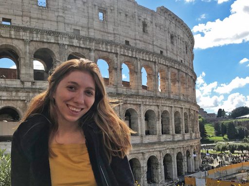 Grace Brindle '21 in Rome