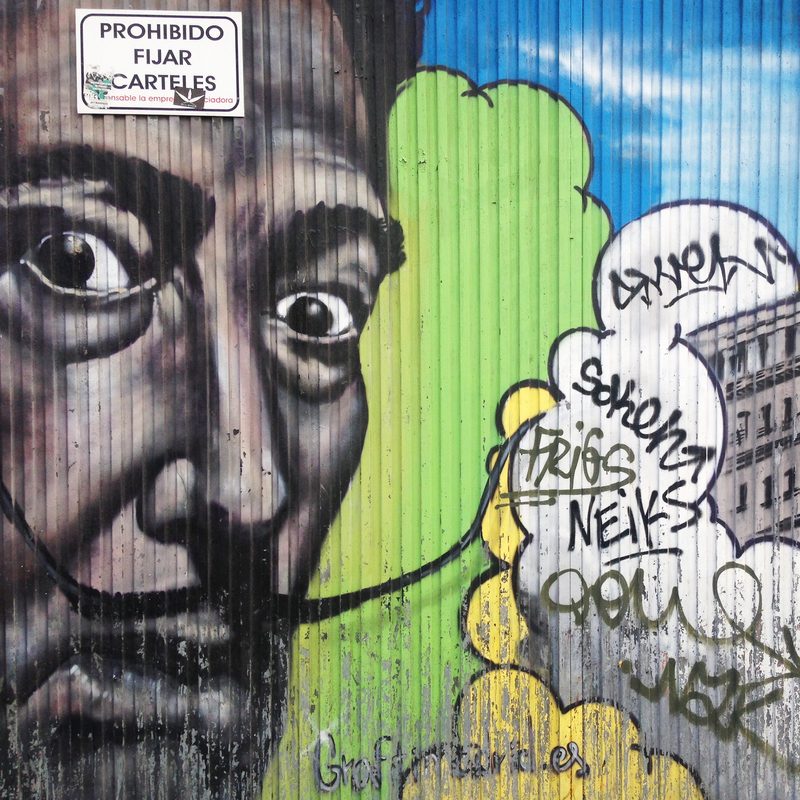 Salvador Dali street art in Madrid