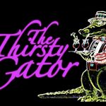 An animation that says "The Thirsty Gator"