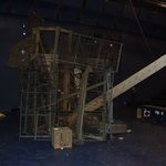 An image of the set being built for The Tempest