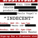 Auditions for Fall Term Theater Production of Indecent