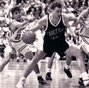 Monroe dribbles the ball