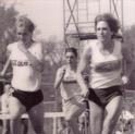 Jennifer runs on an outdoor track