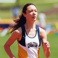 Laura runs in a cross country race