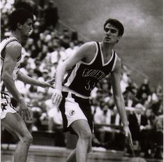 Krohn dribbles the basketball