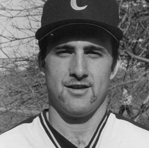 Wilhelmy posed for camera, wearing C baseball cap