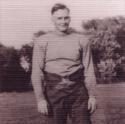 Setterquist poses in his football uniform