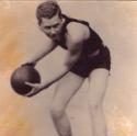Olson winds up to pass the basketball