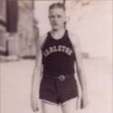 Nicholson stands in his cross country uniform