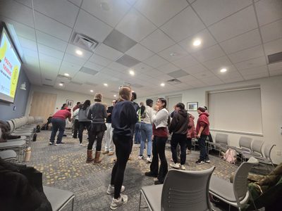 TRIO Students participating in the Positive Workshop 