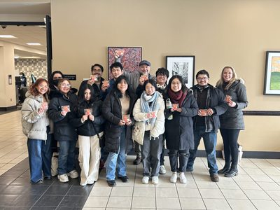 TRIO Students and Staff at the Grad School Visit at UofM
