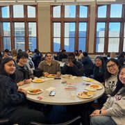 Students from Left to Right: Lisvel Sagbaicela '26, Yoel Izaguirre '26, Karla Cruz Sanchez '26, Jamal Omosun '26, Evelin Gonzalez Chiman '27, Lenn Kong '26, and Caitlin Khang '26