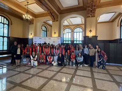 TRIO Seniors, staff and faculty at the TRIO Senior Recognition Dinner