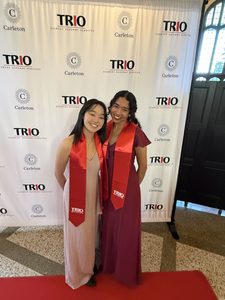 TRIO Seniors, Joanne Chung '26 and Miah Francis '26