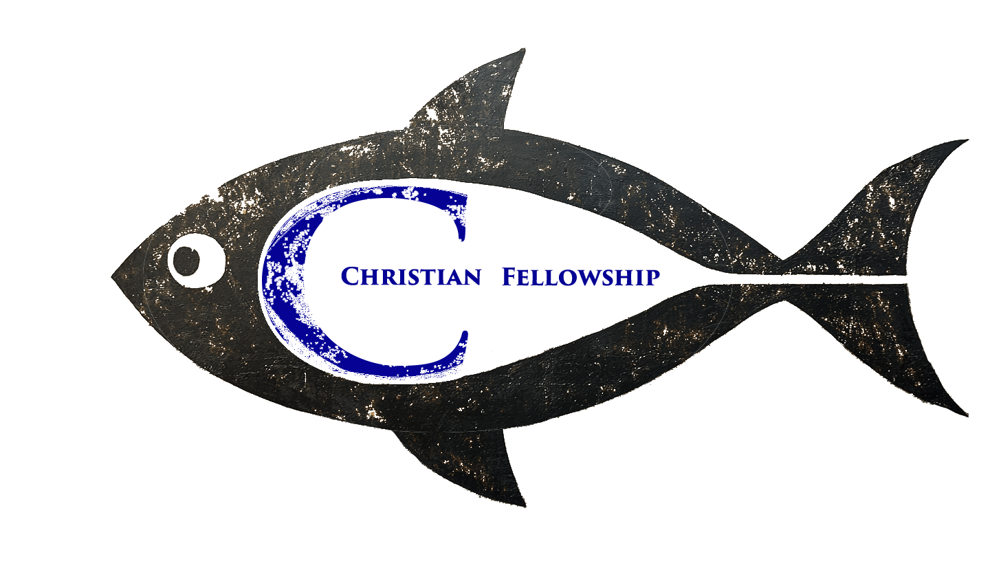 Fish outline with C in the middle and the words Christian Fellowship