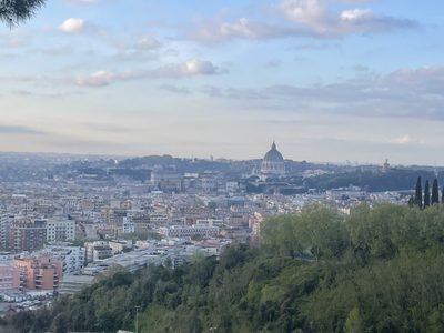 The view of Rome from Monte Mario