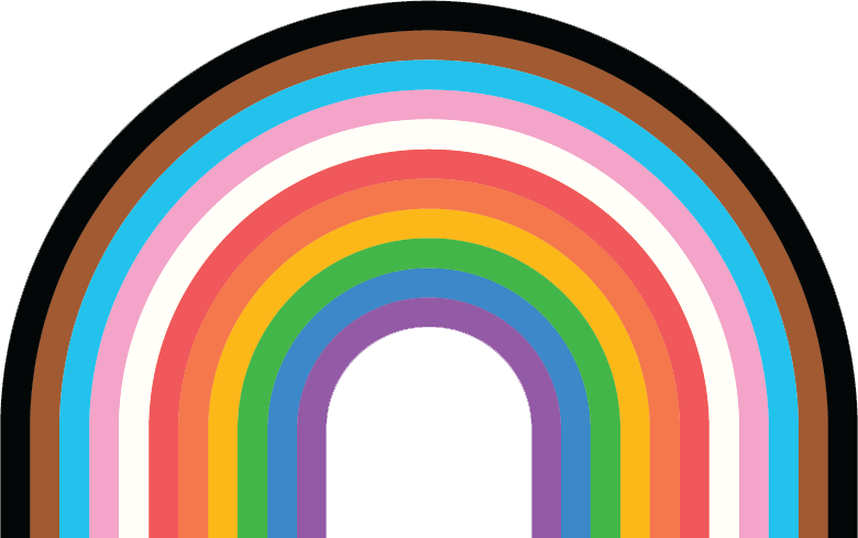 illustration of a rainbow with eleven colors