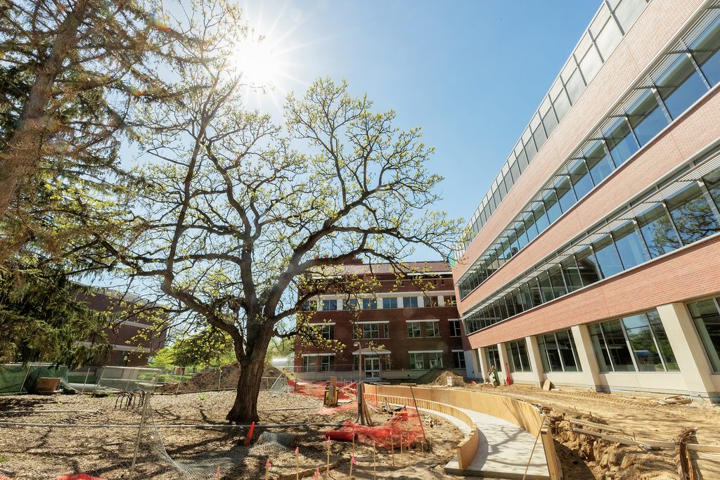 The new science center under construction