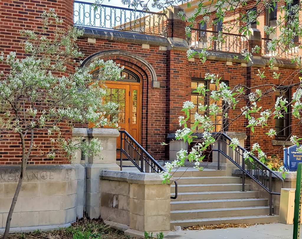 steps and entrance to severance hall