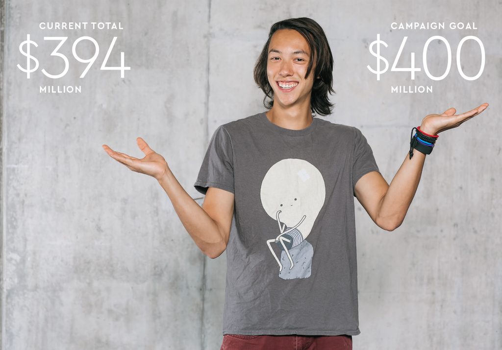 Campaign Update: $394M of $400M goal