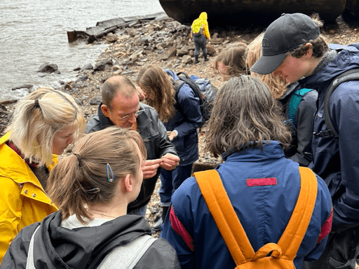 Mudlarking on Thames