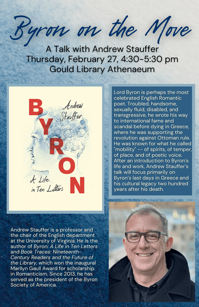 Byron on the Move: A Talk with Andrew Stauffer