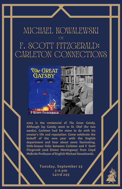 Mike Kowalewski on F. Scott Fitzgerald: Carleton Connections