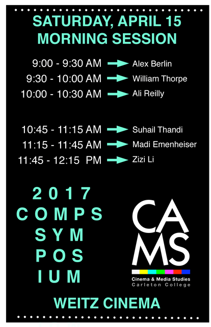CAMS Comps Symposium Spring 2017 MORNING SESSION