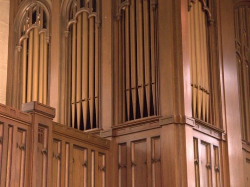 Skinner Chapel organ pipes