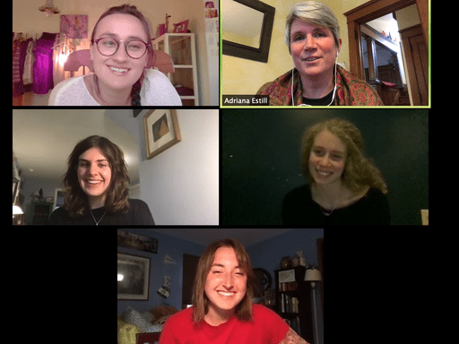 Screenshot of zoom meeting