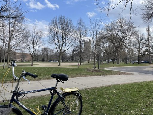 bicycle on bald spot