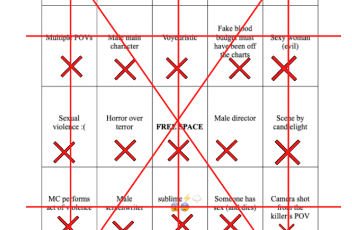 The Monk Gothic Bingo