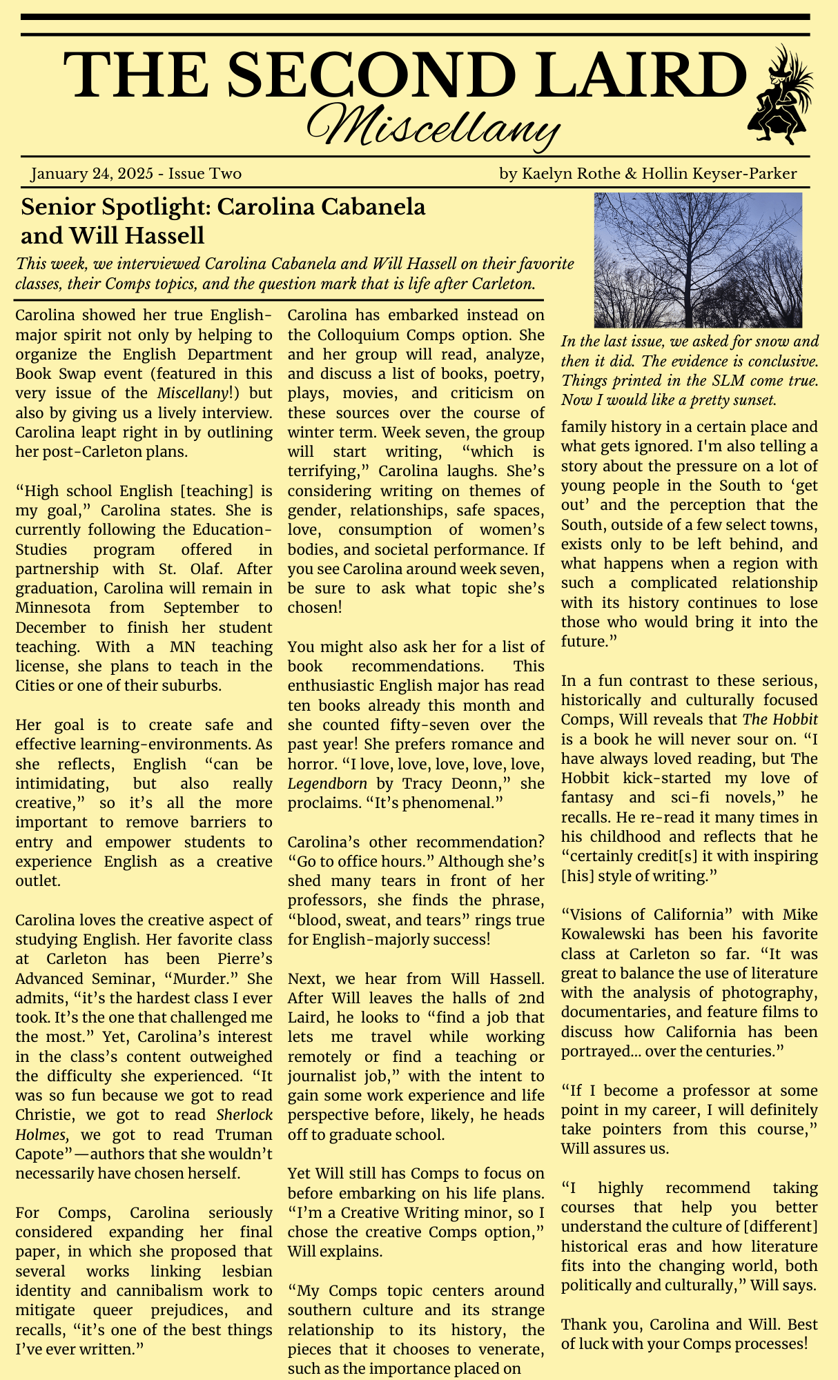 Second Laird Miscellany, Winter 2025, Issue Two, p1