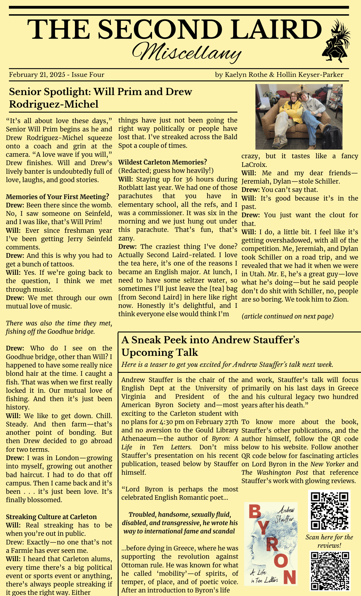 Second Laird Miscellany, Winter, Issue Four, p1