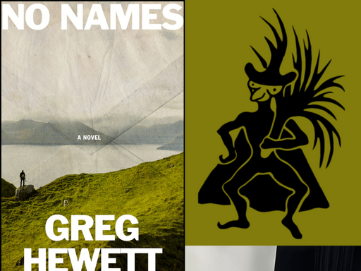 Cover of Greg Hewett's No Names, the Imp, and a Twelfth Night rehearsal stage