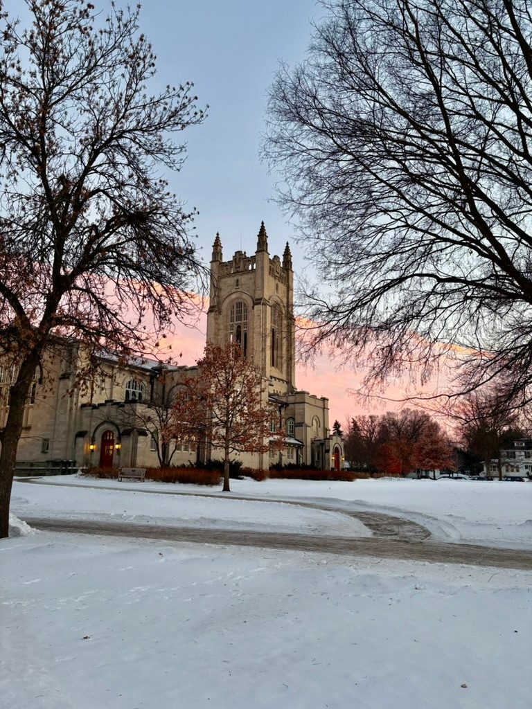 Snow and the chapel